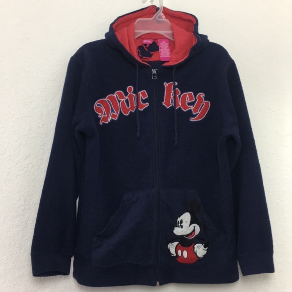 ✅Boys Disney Mickey Mouse Navy Hoodie M